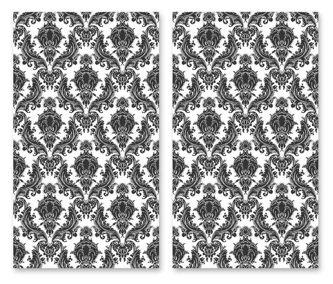 Heirloom Damask, Charcoal Wallpaper Tiles DesignYourWall